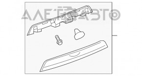 Moldura portbagaj GMC Terrain 18- crom