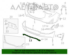 Moldura bara fata centrala GMC Terrain 18-21 crom