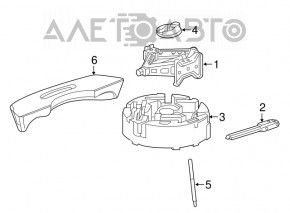 Spumă de polistiren sub instrumentul Chevrolet Malibu 17-