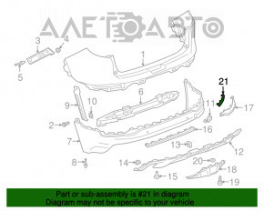 Reflector spate stânga GMC Terrain 18-