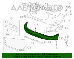 Buza bara fata GMC Terrain 18-21 structura, sub PTF.