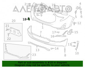 Capacul carligului de tractare al bara fata GMC Terrain 18-21