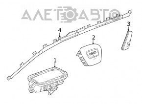 Airbagul pentru scaunul drept al GMC Terrain 18 - Pillow безопасности