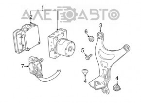 Кронштейн ABS АБС Chevrolet Malibu 16-