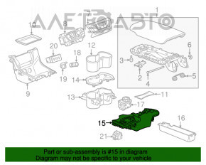 Capacul consolei centrale GMC Terrain 18-