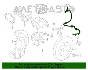 Senzor ABS fata dreapta GMC Terrain 18 - nou original OEM