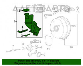 Rezervorul de combustibil GMC Terrain 18- cu capac