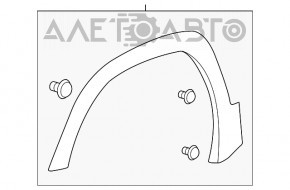 Capacul aripii din față dreapta pentru GMC Terrain 18- în culoarea caroseriei