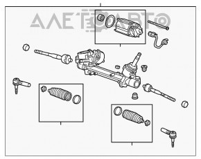 Рейка рулевая Chevrolet Malibu 19- электро