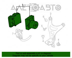 ABS АБС Chevrolet Malibu 19-21 1.5T, 2.0T