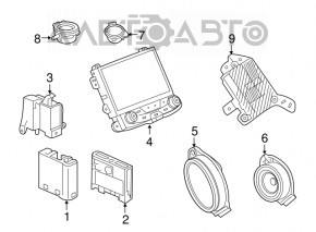 Radio Receiver GMC Terrain 18-19