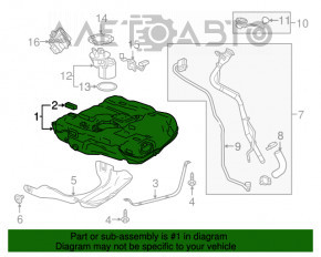 Rezervorul de combustibil Chevrolet Malibu 19- 1.5T, 2.0T