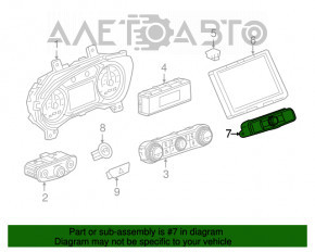 Controlul multimedia al GMC Terrain 18-21