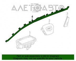 Perna de aerbag lateral dreapta pentru GMC Terrain 18-