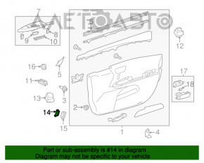 Gestionarea memoriei scaunelor Toyota Avalon 13-18 negru