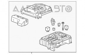 Blocul de siguranțe sub capotă GMC Terrain 18-21