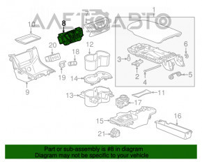 Schimbătorul de viteză al GMC Terrain 18- butoane