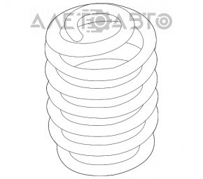 Пружина задняя правая Audi A6 C7 12-18 1 зел, 1 сер, 2 син