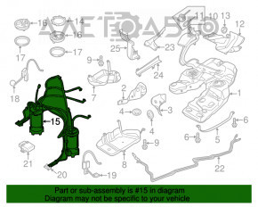 Pompă de combustibil Porsche Cayenne 958 11-17 Hybrid, completă cu conducte.