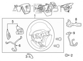 Butoanele de control de pe volanul Toyota Avalon 13-18 pentru controlul de croazieră adaptiv