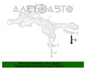 Болт крепления заднего подрамника 2шт Honda CRV 17-22 150мм