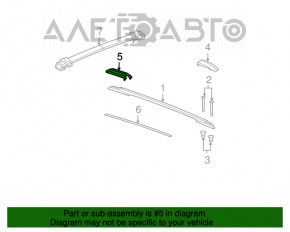 Capacul longitudinal al balustradei din spate stânga pentru Jeep Patriot 11-17