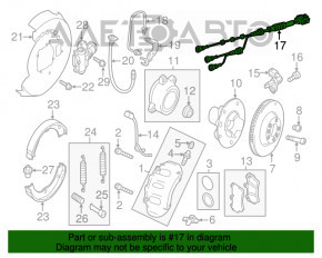 Провод датчика ABS задний левый Porsche Cayenne 958 11-17