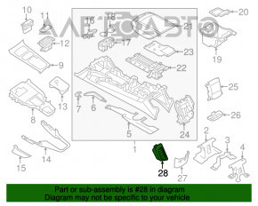 Ventilatorul de aerisire al consolei centrale pentru al doilea rând de scaune din dreapta pentru Porsche Cayenne 958 11-14 crom s-a umflat