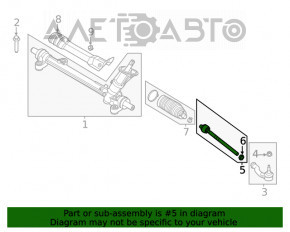 Bară de direcție stânga Ford Escape MK4 20-