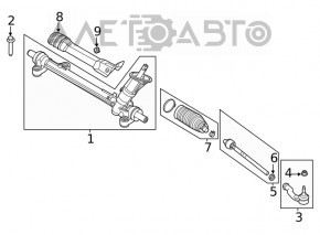 Bară de direcție stânga Ford Escape MK4 20-