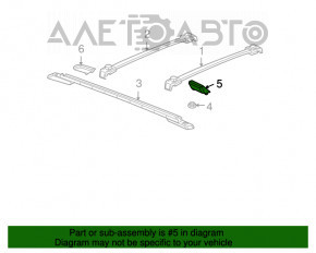 Capacul de balustradă longitudinală din spate dreapta pentru Dodge Journey 11-