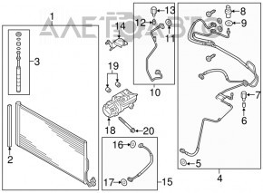 Compresorul de aer condiționat pentru Porsche Cayenne 958 11-17 Hybrid