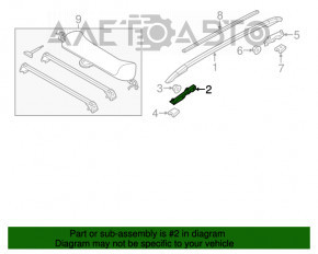 Montarea longitudinală a șinei stângi pentru Porsche Cayenne 958 11-14, set