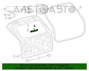 Amortizorul de vibrații al portbagajului Ford Escape MK4 20 -