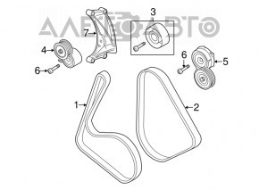 Roleta tensorului curelei de transmisie stânga Porsche Cayenne 958 11-14 Hibrid nou original