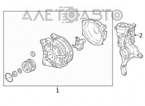 Corpul filtrului de ulei VW Passat b8 16-19 USA 2.0T