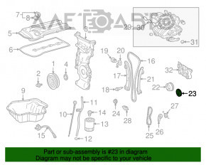 Pinionul arborelui cu came pentru motorul 2ZR-FXE Toyota Prius 50 16-