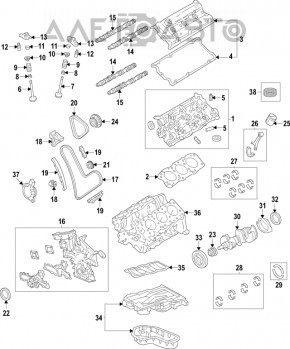 Клапан впускной 2GR-FE Lexus ES350 07-12