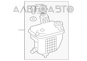 Rezervor de expansiune pentru răcirea motorului Lexus UX200 UX250h 19-20 cu capac