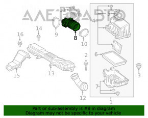 Receptor de aer partea din spate pentru Lexus UX200 UX250h 19-