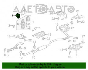 Защита выпускного коллектора Honda Accord 18-22 1.5T верхняя