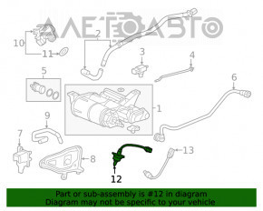 Sonda lambda pentru primul Honda Civic X FC 16-21 2.0 fără reflector.