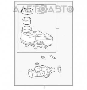 Cilindrul principal de frână cu rezervor pentru lichid de frână pentru Lexus UX200 19-