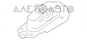 Suportul de brat longitudinal spate stânga pentru Lexus ES300h ES350 19- FWD