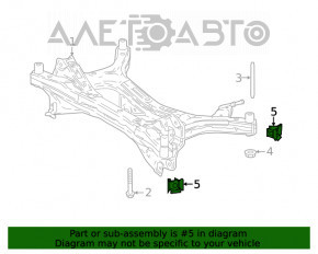 Suportul de montare a barei spate pentru Lexus UX200 19-