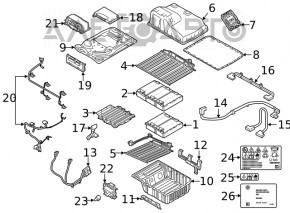 Modulul bateriei de acumulator VVB BMW 5 G30 18-19 26AH POS 530e hibrid