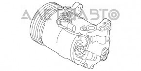 Compresorul de aer condiționat pentru BMW 5 G30 17-23 530e hibrid