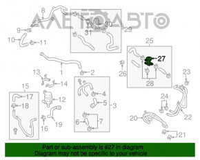 Клапан системы охлаждения Porsche Cayenne 958 11-17 Hybrid OEM