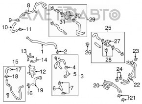 Клапан системы охлаждения Porsche Cayenne 958 11-17 Hybrid OEM