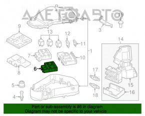 Blocul de siguranțe subtorpedă dreapta pentru Porsche Cayenne 958 11-17 Hybrid.